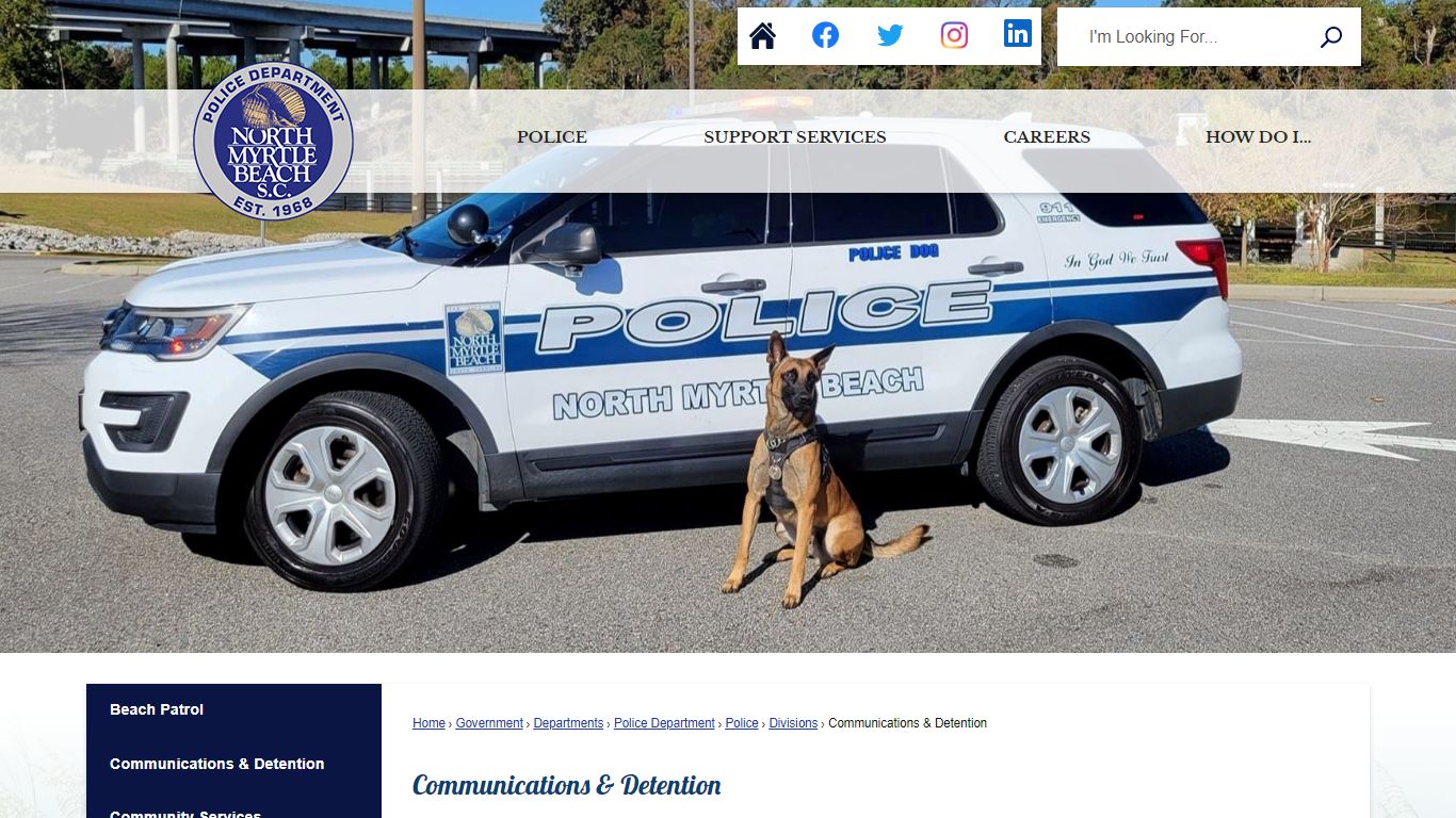 Communications & Detention | North Myrtle Beach, SC